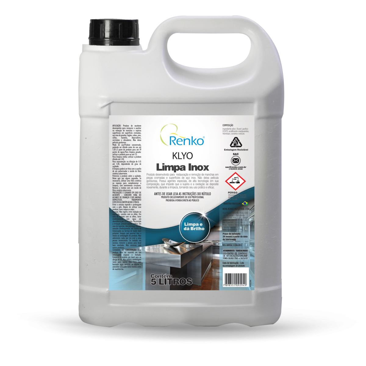 Klyo Limpa Inox 5 Litros - Renko