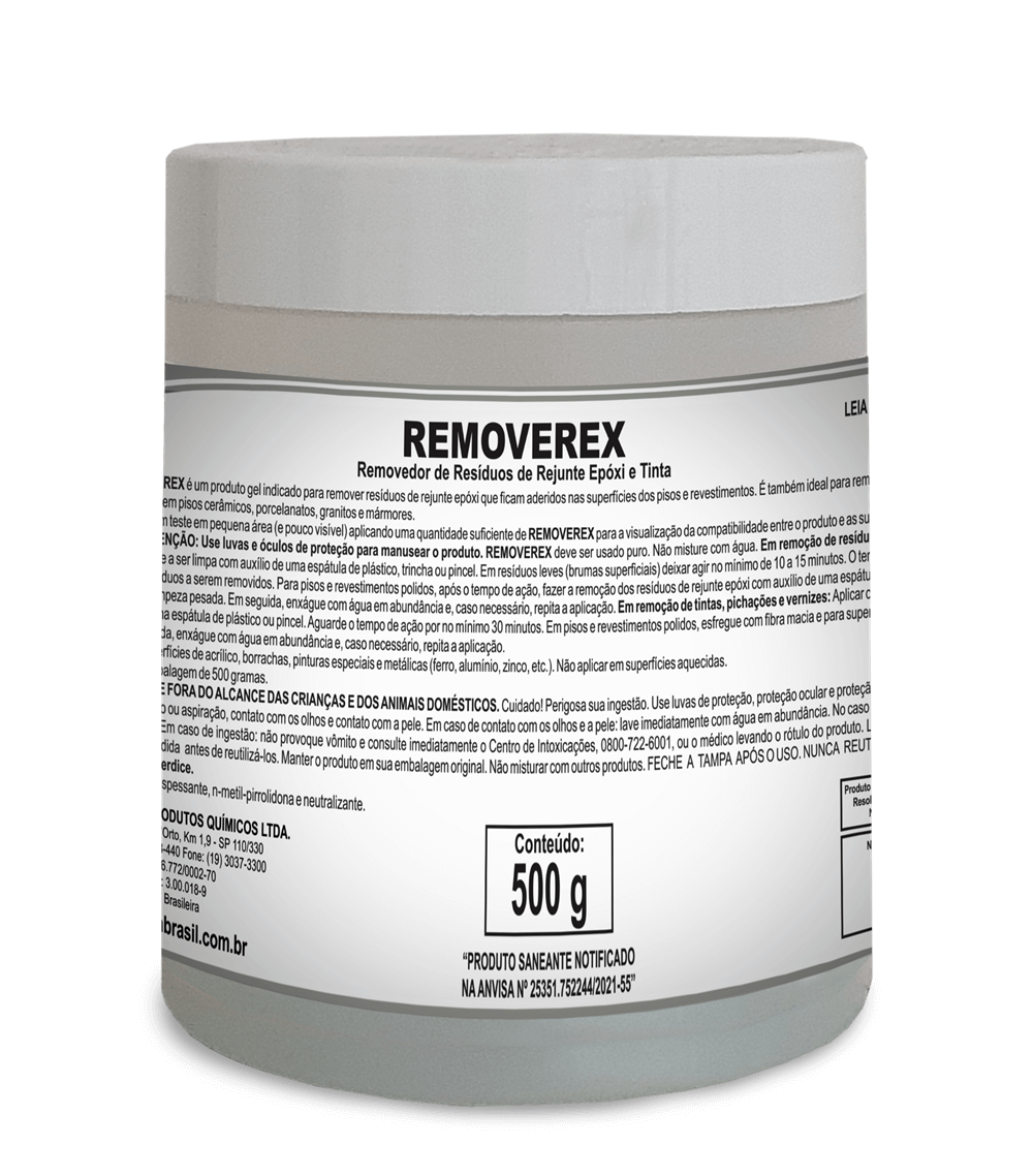 Removerex - Removedor de Resíduos de Tintas, Pichações, Epóxi, etc - 500g - Spartan